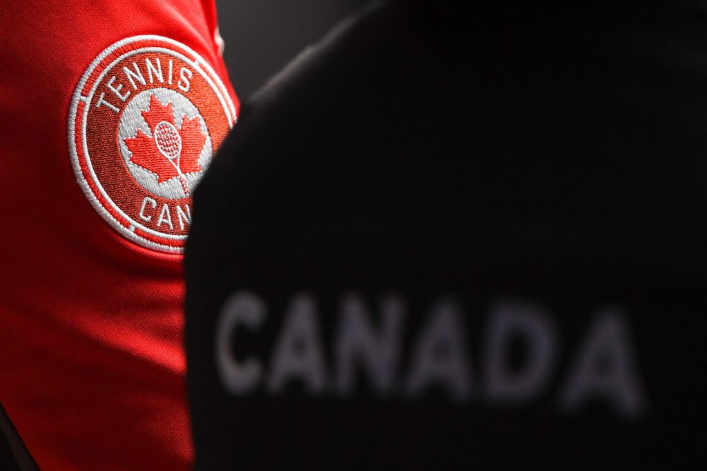 back of player wearing canada jacket